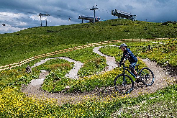 Biken am Trail in Schladming