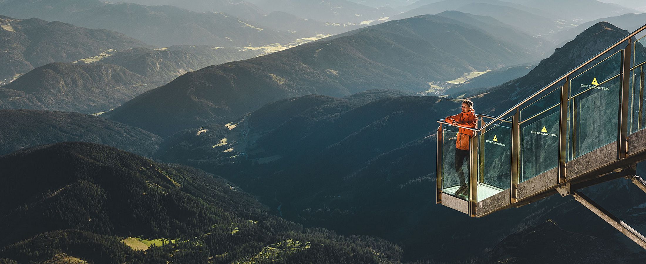 Blick auf die Berge in Schladming