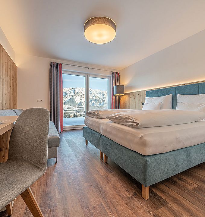 Schlafzimmer im Hotel Winterer