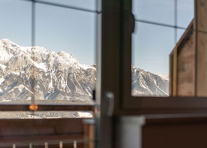 Ausblick auf die Berge in Schladming
