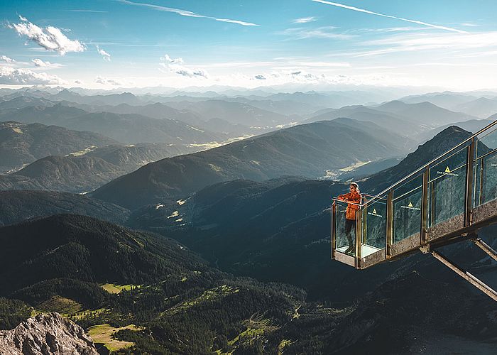 Blick auf die Berge in Schladming